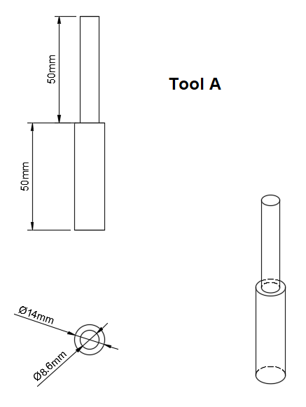 Valve guide removal tool